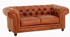 Sofa Couch 2-sitzig Leder