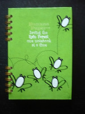 Notizheft Notizbuch liniert Spiralbindung ca. DIN A 5  Frosch Grün Banana Papers