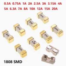 1808 SMD Sicherung Fast/Quick Blow 0,5A 0,75A 1A 2A 2,5A 3A-20A Sicherungshalter