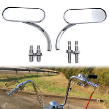 Chrom Motorrad Lenker Spiegel Rückspiegel 8mm 10mm Für Harley Chopper Bobber
