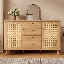 Rattanoptik Sideboard Kommode