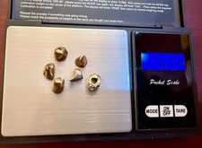 Zahngold - gereinigt ** 6,39 gr ** Gelbgold gute Leg. ** Kronen ** mehrere vorh.