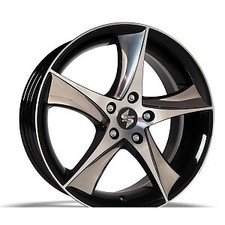 1Satz Etabeta Jofiel 9,5x21 + 11x21 5x120 Et15 Schwarz Frontpoliert 21" Alsatz 7