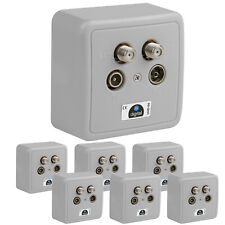 7x SAT Enddose 4 Loch 4 Fach