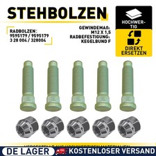 5 Set RADMUTTERN SATZ M12 X