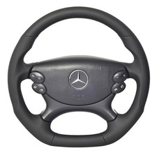 Lenkrad für Mercedes CLK-Klasse W209 + Airbag Lederlenkrad Tuning -3043