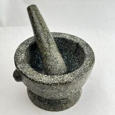 Vintage. Großer Mörser mit Stößel – Granit, 18 cm Ø, 12 cm hoch, schwer & massiv