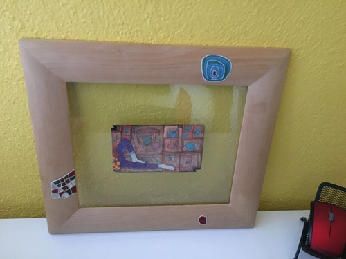 Hundertwasser bild postkarte - bild,