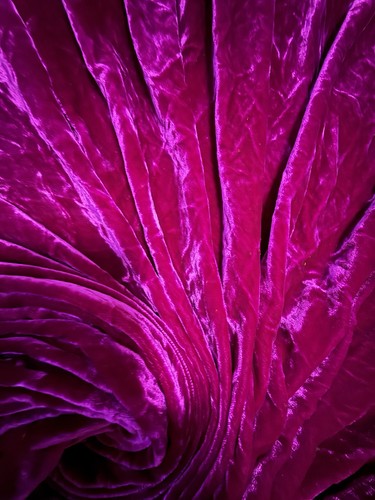 Seidensamt stoff lang - m, 45