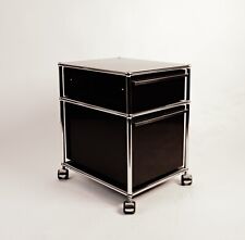 USM Haller Rollcontainer - 2 Schubladen - Schwarz RAL9011