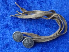 NVA 14) 2x Knopf mit Schnur für Schulterklappen NVA VP DDR Feuerwehr Felddienst