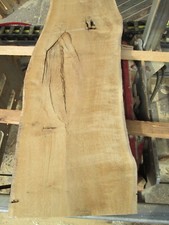 1 x Eichenbohle, Deko, 33 - 36 cm breit, Eiche, 101 cm lang, 48 mm stark, Epoxid