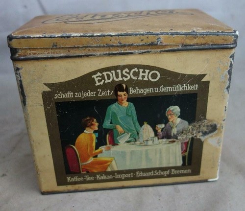 Alte blechdose eduscho kaffee - alte,