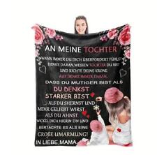 Persönliche  Kuscheldecke   "An Meine Tochter von Mama "