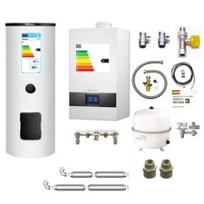 Buderus Logaplus Paket W24S Gasbrennwert Heizung GB172i.2 BC400 SM310 für Solar