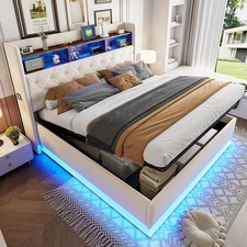 180x200 cm LED Polsterbett