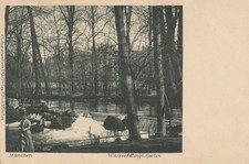 AK München Wasserfall engl. Garten um 1900 (A4685)