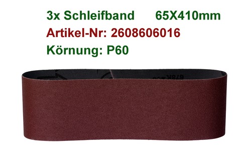 Bosch schleifbänder p60 - schleifbänder,