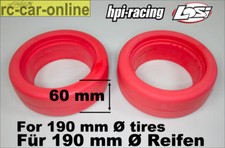 Speziell geformte Reifeneinlagen für 190 mm  Ø HPI + Losi - 60mm breit - y1322