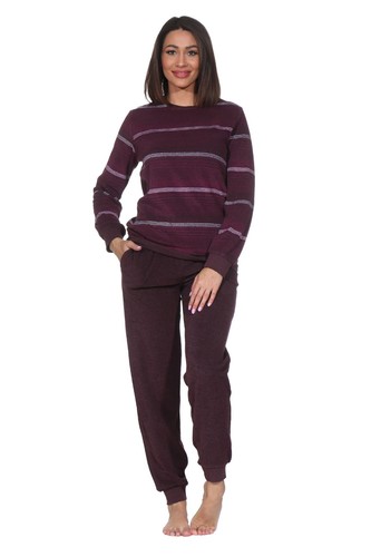 Damen frottee schlafanzug - frottee,