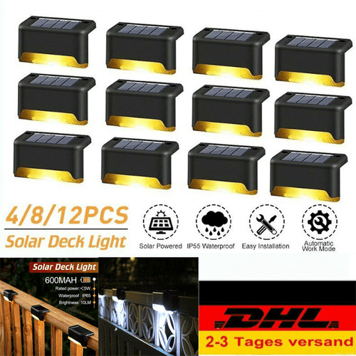 Solarleuchte led zaunleuchte - solarleuchte,