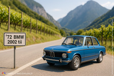 1:18 Kyosho - 1972 BMW 2002 Tii Blau - Ersatzteile - Spare Parts