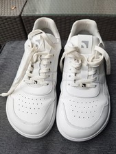 Barebarics Barfuß Schuhe Weiß Getragen EU 42, Leder Mit Dicker Sohle