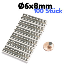 100x Neodym Magnete Stabmagnet
