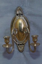 WANDKERZENHALTER KERZENSTÄNDER KERZENLEUCHTER BLAKER 2 FLAMMIG MESSING