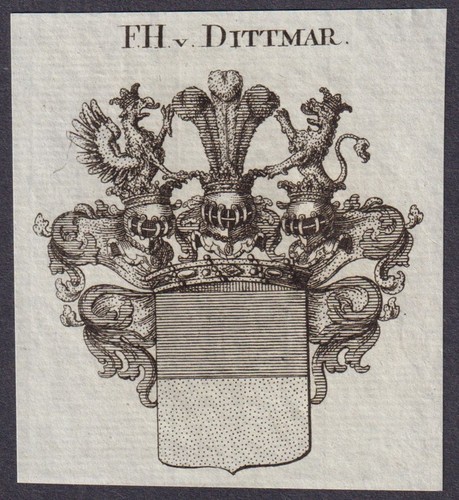 Dittmar wappen coat arms - wappen, of