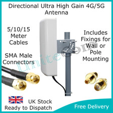 Ultra High Gain Directional MiMo 5G 4G Antenne für Vodafone O2 Three EE SMA TS9