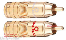 2 x OEHLBACH CJG 66 High-End Cinchstecker, vergoldet, für Kabel bis 11mm 4126