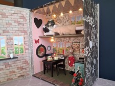 Puppenhaus Miniaturen Maileg Compat Holzmöbel zauberhaftes Weihnachtsgeschenk