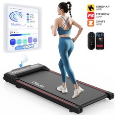 Laufband elektrisch Walking Pad mit Steigung für Zuhause App Bluetooth 120kg APP