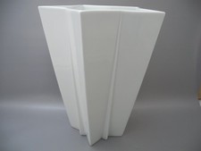 Hutschenreuther Vase Sternform weiß Vintage OP ART H=29 cm