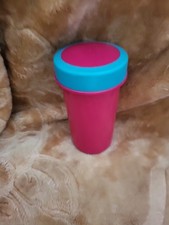 Tupperware Trinkbecher Schlumpf mit Deckel brombeer-türkis 300 ml