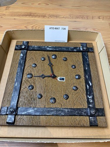 Wanduhr rustikale eiche optik - wanduhr,
