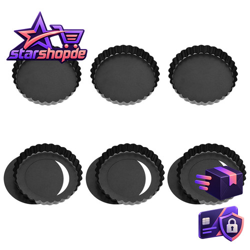 Tartelette förmchen 12cm - 12cm, 6