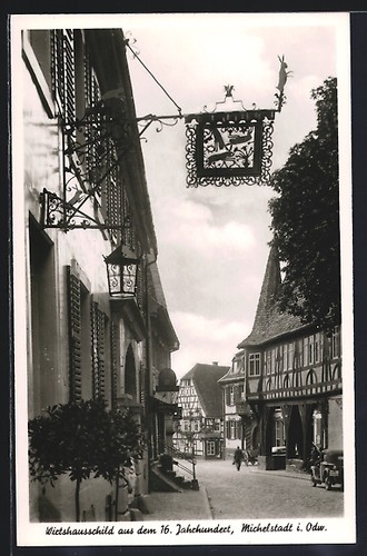 Ansichtskarte michelstadt - michelstadt, i