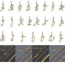 Buchstaben Anhänger / Kette