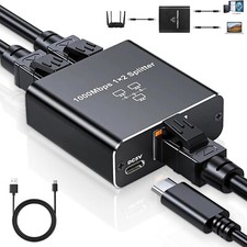 LAN Splitter 1 auf 2 Gigabit