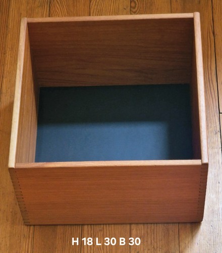 Teak regalboxen würfel - 2x,