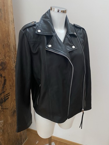 Mango echt leder jacke - leder, biker