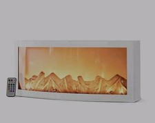 LUMIDA Casa LED Design-Kamin Flammeneffekt farbige LEDs & FB B. 57cm, H. 25cm 