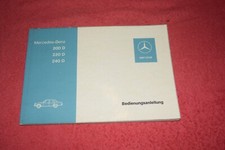 Betriebsanleitung Bedienungsanleitung Mercedes W 115 200D / 220D / 240D  1973
