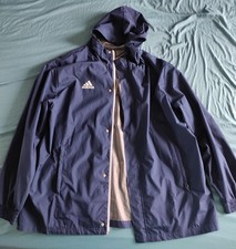 ADIDAS - Windbreaker - Regenjacke - Wetterjacke - Blau/Weiß - Gr. XXL 