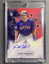 David Hamilton Topps 2024 Rookie Autograph Boston Red Sox Baseball  /199
