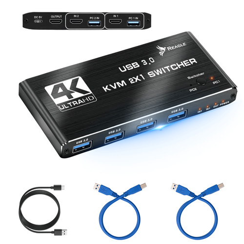 Switch hdmi 60hz 2x1 - switch, 4k