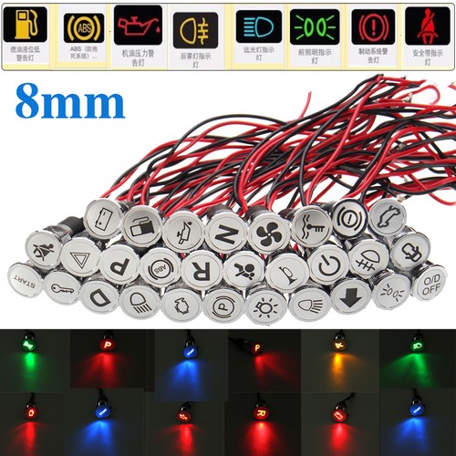 8mm 12v anzeigelampe led - 12v,