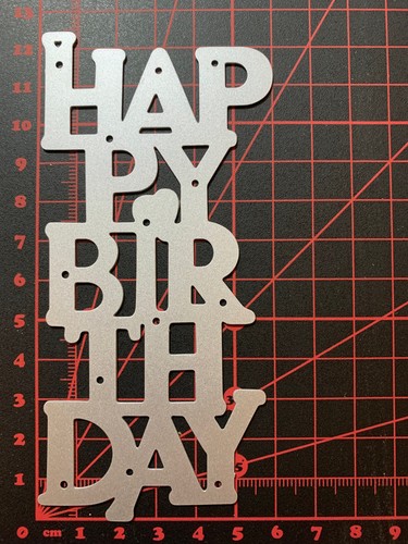 Stanzschablone happy birthday - stanzschablone,